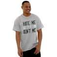 thumbnail image 4 of Hate Me Cause You Aint Me Funny Quote Men's Big & Tall Crewneck Graphic Tee Brisco Brands 3X, 4 of 5