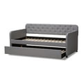 thumbnail image 6 of Wholesale Interiors Camelia Modern MDF Daybed with Pull-Out Trundle Gray, 6 of 7
