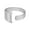 I, variant on Silver Letter Adjustable Rings for Men & Women Gold Plated Bold Initial Alphabet A to Z Open Ring Jewelry