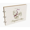 thumbnail image 7 of Darling Souvenir Personalized Engraved Laser Cut Wedding Guest Book Wooden Cover Sign-in Book Registry Guestbook Scrapbook-TY, 7 of 7