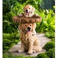 thumbnail image 4 of Plow & Hearth Playful Puppies Birdbath, 4 of 8