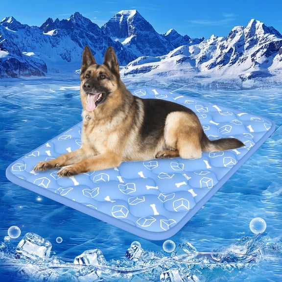 Aship Dog Cooling Mat,32"x44" Thicken Cooling Pad for Dog, Breathable Cooling Fiber Color Changing Anti-slip & Waterproof Cooling Mat for Pet
