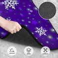thumbnail image 3 of Balery Dark Purple Snowflakes Juego de 4 Alfombrillas para Auto, Revestimientos de Caucho Resistente, Diseño Antideslizante, 3 of 7