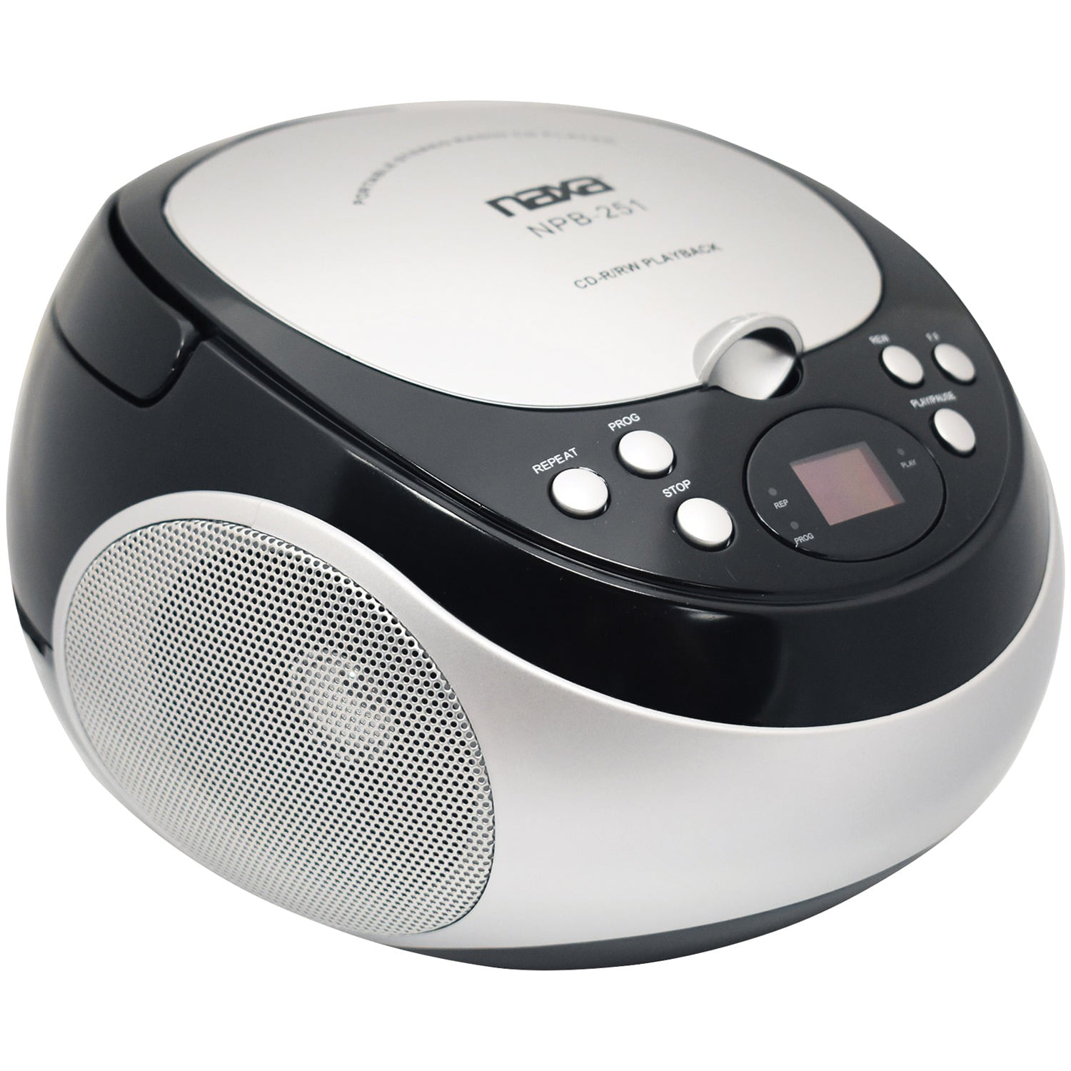 Naxa NPB251 Portable CD Player with AM/FM Radio - Black