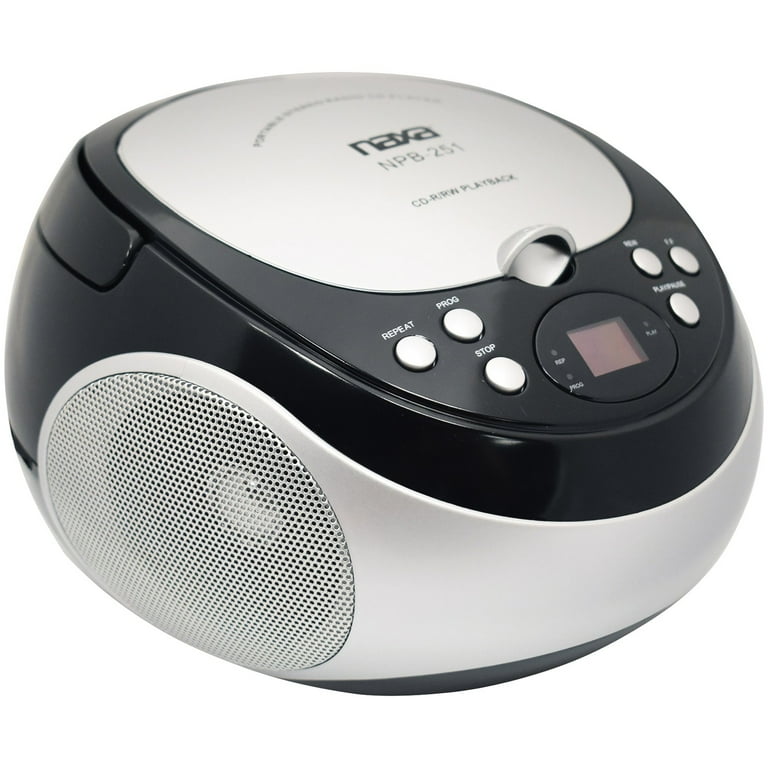 Naxa NPB251 Portable CD Player with AM/FM Radio, Battery