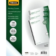 Fellowes Crystals Clear PVC Binding Sheet Covers - Letter, 100 Pack