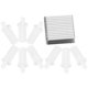 thumbnail image 5 of Screen Repair Kit For Window Shutter Plantation Shutter Fix Tool Set Home Improvement White 0.6 Inch Curtain Repair 1Set, 5 of 5
