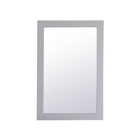 Aqua rectangle vanity mirror 24 inch in Grey