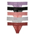 thumbnail image 2 of No Boundarie's Women's Lace Thong Panties, 5-Pack, 2 of 2