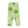 thumbnail image 4 of Sigee St Patrick's Day11 Print Women's Soft Pajama Pants - Breathable and Comfortable Lounge Sleep Bottoms with Elastic Waistband and Pockets-, 4 of 9