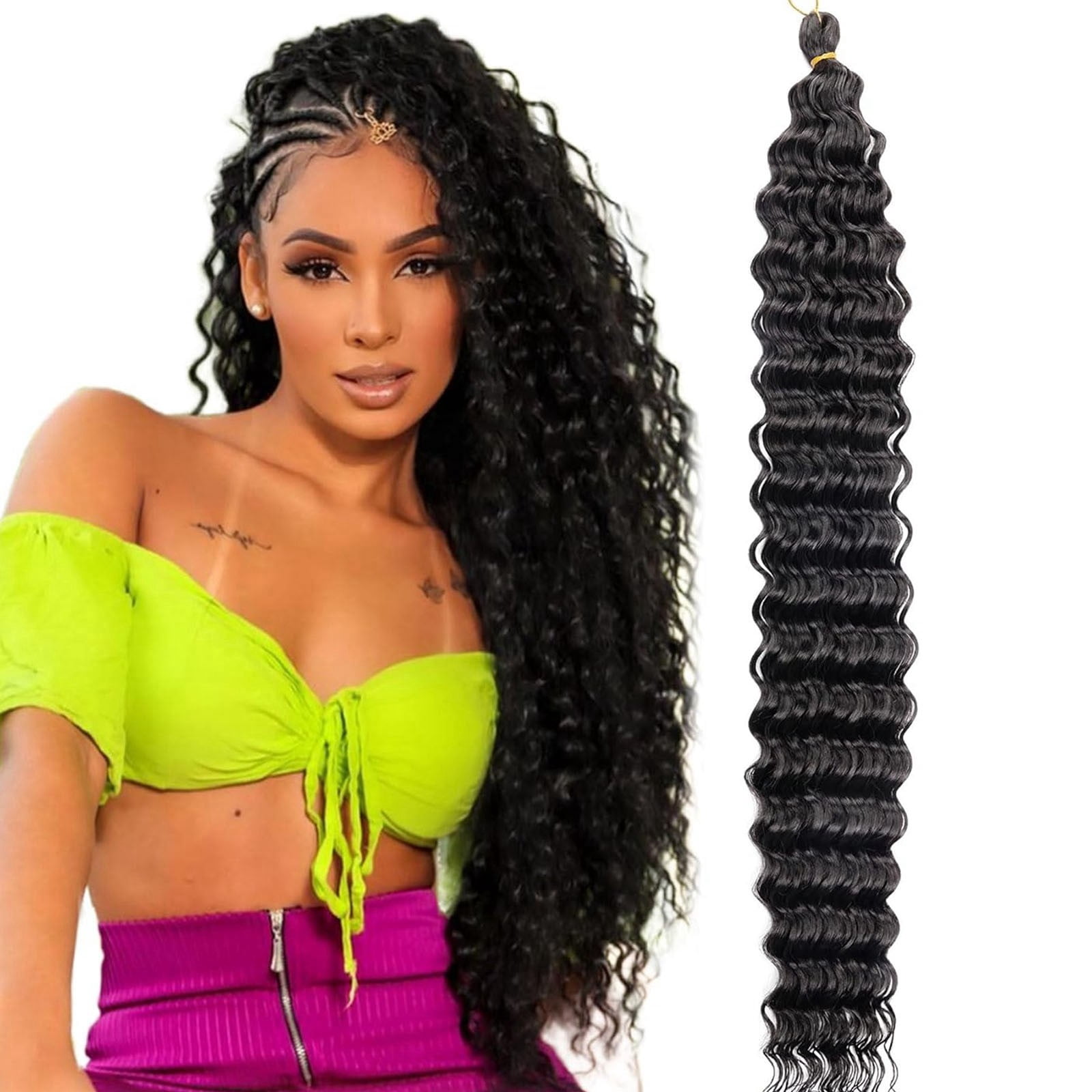Leatfisat Curly Ponytail Hair Extension Black Curly Heat Resistant Synthetic Instant Clip Drawstring Ponytail Clip In Long Ponytail Hair Extensions Curly For Black Women