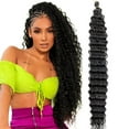 thumbnail image 3 of XIAQUJ Ponytail Hair Extensions for Long Curly Hair Curly Heat Synthetic Instant Clip Drawstring Ponytail Clip Ponytail Hair Extensions Curly Hair for Black Women Black Black, 3 of 4