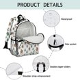thumbnail image 4 of Bigfoot and Tree White Pattern Cute School Backpack Bag for School with Padded Back and Adjustable Shoulder Straps 15.25"x11.5"x5.25", 4 of 5