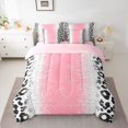 thumbnail image 2 of Homewish Animal Leopard Cheetah Print 7-Piece Twin Bedding Sets For Teens Adults,Bling Glitter Bedding Comforter Set,Abstract Gradient Breathable Sheet Sets,Breathable Home Decor,Reversible, 2 of 8