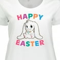 thumbnail image 4 of Inktastic Happy Easter Adorable Bunny Women's Plus Size T-Shirt, 4 of 5