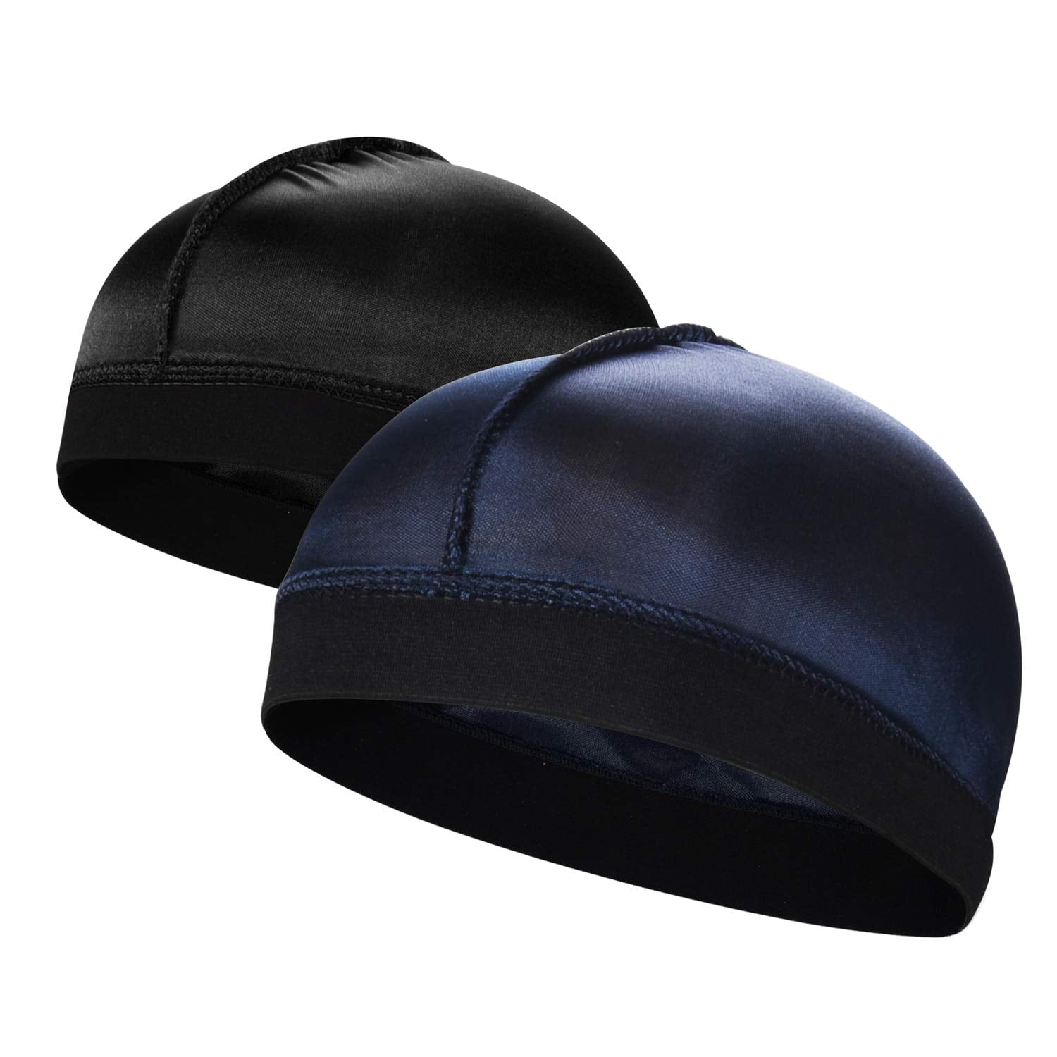 2PCS Silky Stocking Wave Cap for Men 