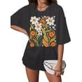 thumbnail image 5 of MOUSYA Womens Oversized Graphic Tshirt,Vintage Wildflower Shirt Boho Hiking T Shirt Nature Life Tee Summer Plant Tops, 5 of 7