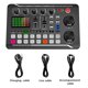 thumbnail image 2 of Tarjeta de sonido en vivo, mini tablero mezclador de sonido con 16 efectos y cambiador de voz, reducción de ruido Tarjeta de sonido en vivo Bluetooth Mezclador de audio para transmisión en vivo, podca, 2 of 5