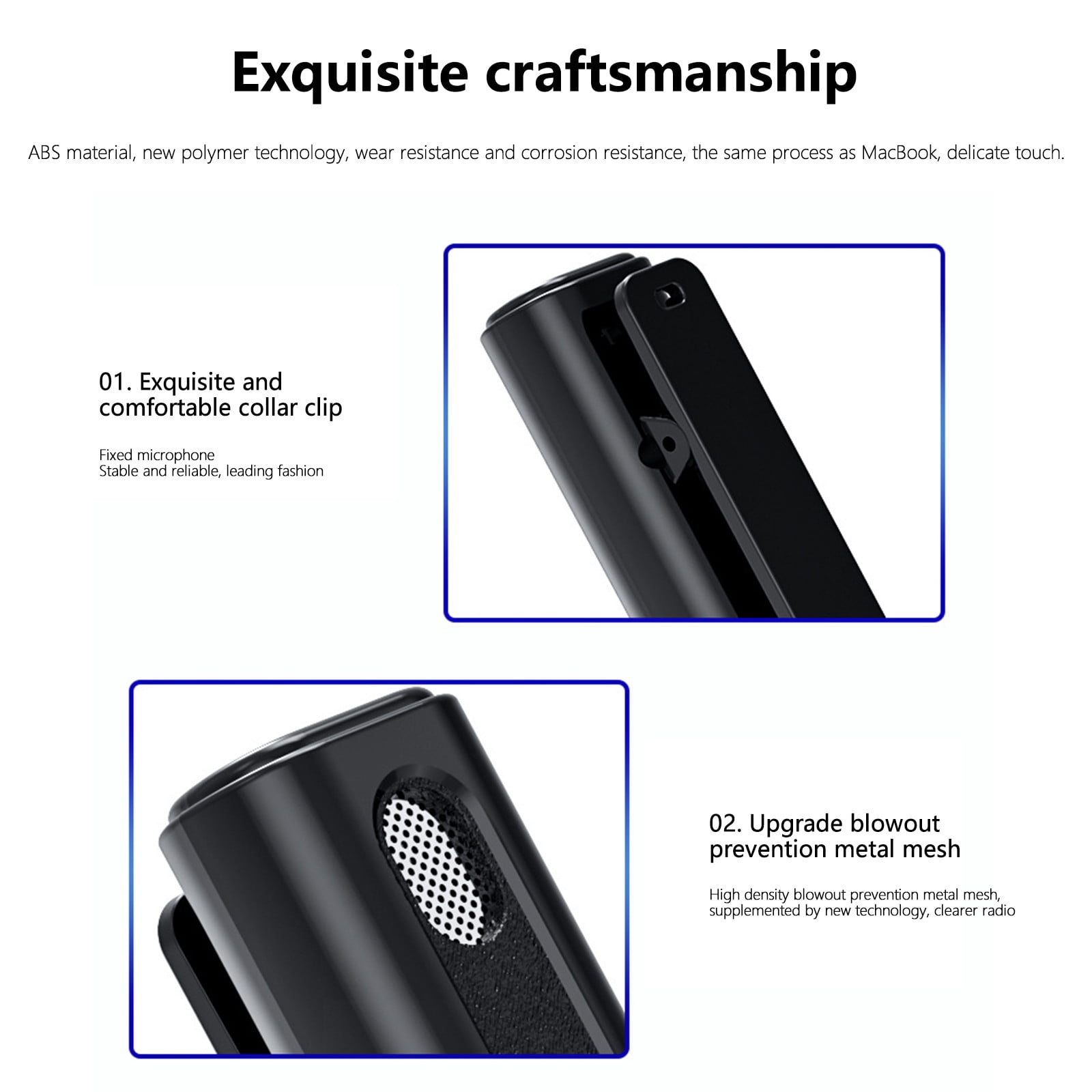 Hesxuno School Supplies Smart Electronics Wireless Lavalier Type-C Microphone 2.4GHz Clip-on Lapel Mic With Charging Case For Vlog Interview Podcast Noise Cancellation Auto Sync Low Latency(Plug-Play)