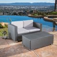 thumbnail image 1 of Valerie Multi-Gris PE 2pc Canapé d'Extérieur et Table Basse, 1 of 4