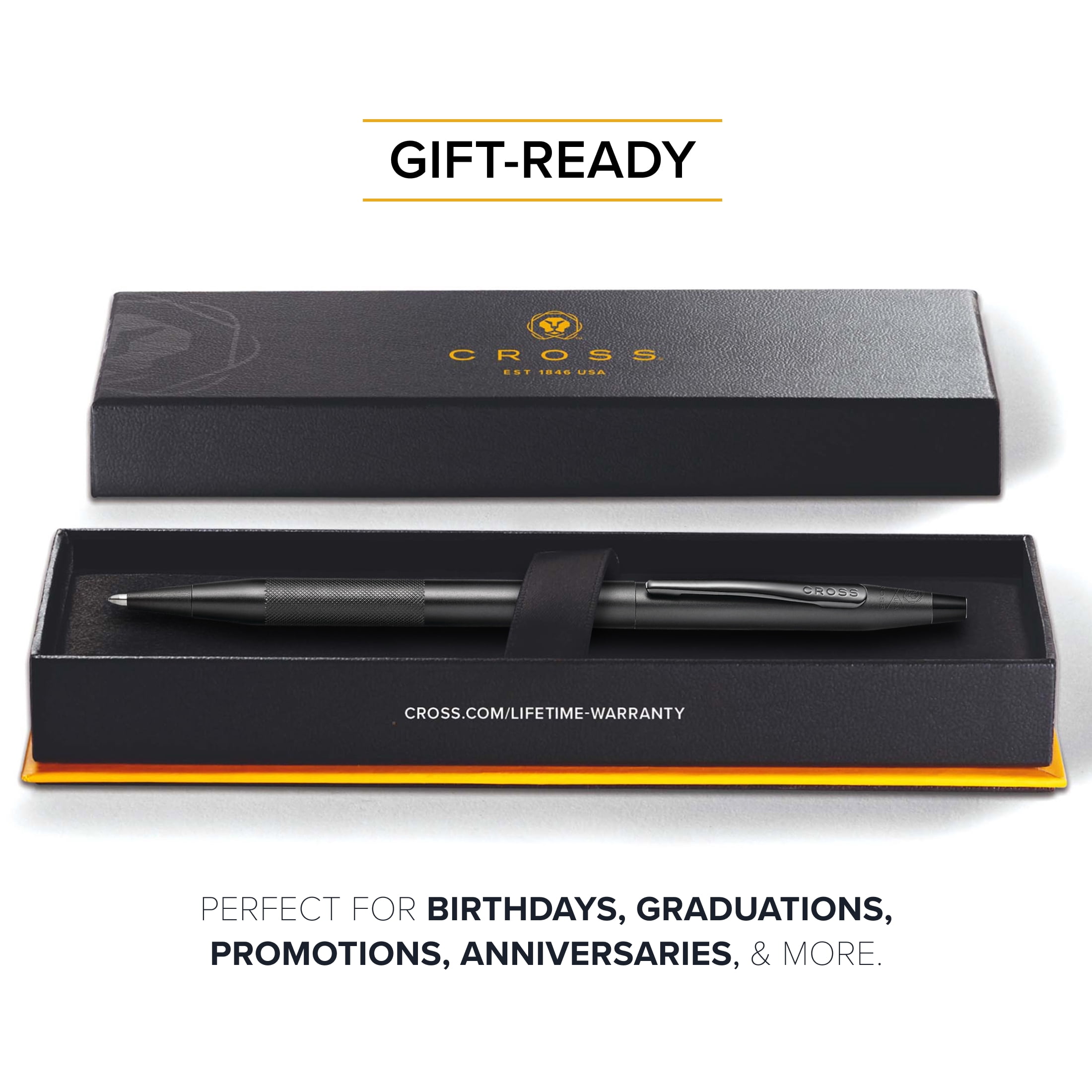 Cross Classic Century® Black PVD Ballpoint Pen with Micro-knurl Detail