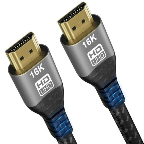16K 10K 8K HDMI 2.2 Cable 96 Gbps 5 FT, Certified Ultra High Speed HDMI® Cable 16K 30Hz 8K/120Hz 4K 240HZ eARC HDCP 2.2&2.3 HDR10  Dolby Compatible with PS5 PlayStatio5 TV PC Monitor Xbox Series