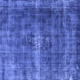 thumbnail image 1 of Ahgly Company Machine Washable Indoor Square Oriental Blue Industrial Area Rugs, 5' Square, 1 of 4