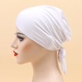 thumbnail image 1 of Chemo Cancer Head Scarf Gorros musulmanes Elásticos Headwrap Snood Hijab blanco Hugo Sombrero Turbante Étnico, 1 of 9
