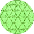 thumbnail image 1 of Ahgly Company Indoor Round Solid Green Modern Area Rugs, 8' Round, 1 of 4