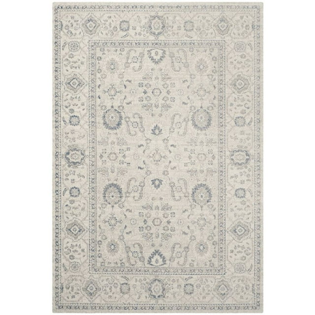 Safavieh Patina 2'2" X 8' Power Loomed Rug in Light Gray and Ivory