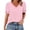 Pink Tops, variant on Htigea Womens V Neck Striped Shirts Short Sleeves Loose Casual Tunic Blouse Summer Dressy Work Pullover Tops Black S