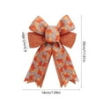 thumbnail image 4 of Xuniizn Fall Bows for Wreaths, Thanksgiving Pumpkin Wreath Bows for Fall Decor, Maple Leaf Orange Bow for Front Door, Farmhouse Ornament Bows for Harvest Indoor Outdoor Fall Decoration for Home, 4 of 7