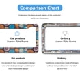 thumbnail image 4 of Vintage Colored Circles License Plate Frames for Women Men Car Plate Holder Cover Metal Tag Aluminum Car Accessories Front Rear Plate Decor, 4 of 6