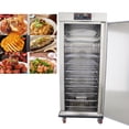 thumbnail image 5 of 11 Layers Mobile Food Warmer Cabinet Stainless Steel Insulated Dining Cart 220V, 5 of 16