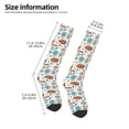 thumbnail image 4 of Fotbe Cute Tableware print Women's Men's Novelty Crew Socks Cotton Socks Knee High Socks for Walking,Running,Nurses,Pregnancy, 4 of 8