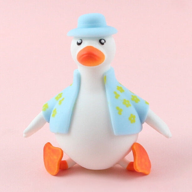 Juguete antiestrés de pato vestido, juguete elástico de pato de alta elasticidad para alivio sensorial