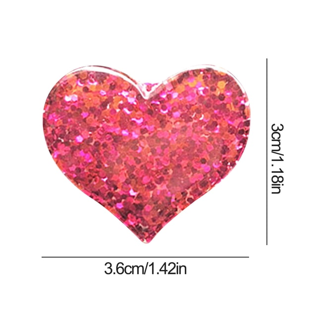 Kyusrd Car Accessories Tools and Decoration Deals!Shiny Acrylic Heart Shape Car Perfume Clip Colored Plastic Heart Car Conditioner Decoration Perfume Aromatherapy