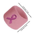 thumbnail image 6 of COUVER 2.5 Inch Embroidered Colorectal Cancer Ribbon Blue Athletic Wristbands 2 Pairs (Unisex), 6 of 8
