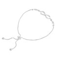 thumbnail image 1 of Mujeres Moda Ajustable Plata Infinito Amistad Dama De Honor Pulsera Cubic Zircon Cristal Joyería Regalos Muyoka Hogar, 1 of 7