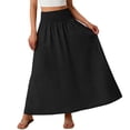 thumbnail image 7 of Roncen Boho Long Eyelet Skirts for Women Summer Casual Elastic High Waisted Flowy Beach Vacation Maxi Skirt with Pockets, 7 of 7