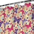 thumbnail image 3 of Butterfly Colorful Wing Pattern Shower Curtain 84"x72" ,Bathroom Decorative Shower Curtains Set with 12 Hooks,Modern Waterproof Washable Shower Curtain, 3 of 6