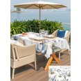 thumbnail image 4 of Outdoor Tablecloth with Umbrella Hole and Zipper, Blue Grey Pumpkins Fall Rectangle Table Cloth 60x102 Inch Waterproof Tablecloth, Thanksgiving Botanical Vintage Picnic Table Cover for Patio Camping, 4 of 7