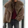 thumbnail image 5 of PRETTYGARDEN Womens Winter Coats Trendy Long Sleeve Furry Faux Fur Jackets Button Lapel Warm Fall Outwear with Pockets, 5 of 9