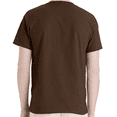 thumbnail image 2 of Hanes Essential T-Shirt, 100% Cotton Short Sleeve Mens Tee, DIY and Arts And Crafts, Dark Chocolate, 4XL, 2 of 5