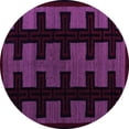 thumbnail image 1 of Ahgly Company Indoor Round Southwestern Purple Country Area Rugs, 8' Round, 1 of 4