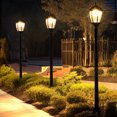 thumbnail image 6 of FKHouse 69" Black Metal Outdoor Garden Solar Lamp Post Light, Weather-Resistant, 6 of 7