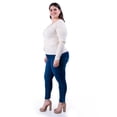 thumbnail image 2 of Sueter acanalado con botones Roman Fashion /Tallas Extras, 3157 (Beige) beige 36, 2 of 5