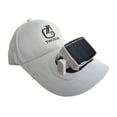 thumbnail image 2 of Sombrero con visera solar y ventilador, carga USB, ideal para golf, correr, senderismo y actividades al libre. Blanco, 2 of 8