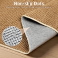 thumbnail image 4 of 3'×5' Washable Runner Rug Mat Non Slip Boho Woven Hallway Runner, Entryway Jute Like Runner Rug Carpet Area Rug for Living Room Indoor Backdoor Bedroom Kitchen, 4 of 14