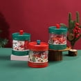 thumbnail image 3 of Christmas  Mousse Cake Hug Bucket Dessert Plastic Transparent Packing Box, 3 of 4